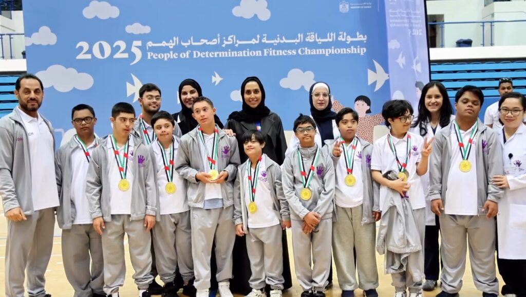 مشاركة أبطالنا في بطولة مركز دبي السنوية الخامسة للياقة البدنية في نادي النصر
